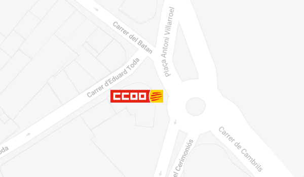 Mapa de situació de CCOO a Reus