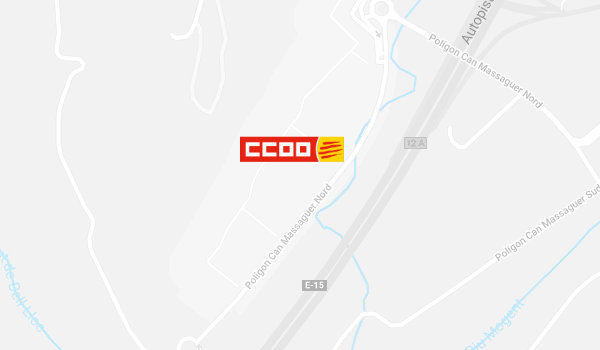Mapa del local de CCOO a La Roca Village